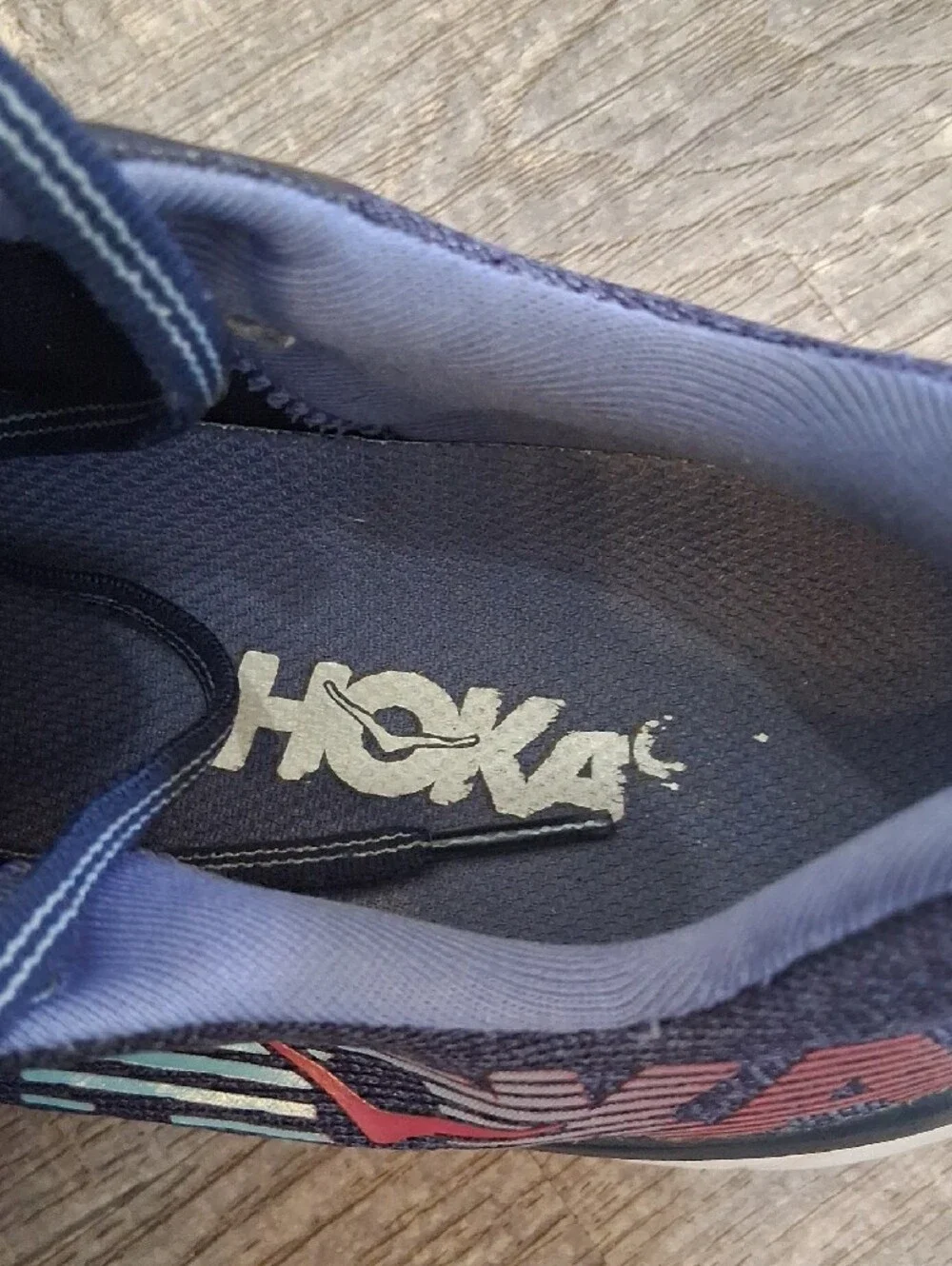 Hoka One One Cavu Womens Size 7 Sneakers blue/pink